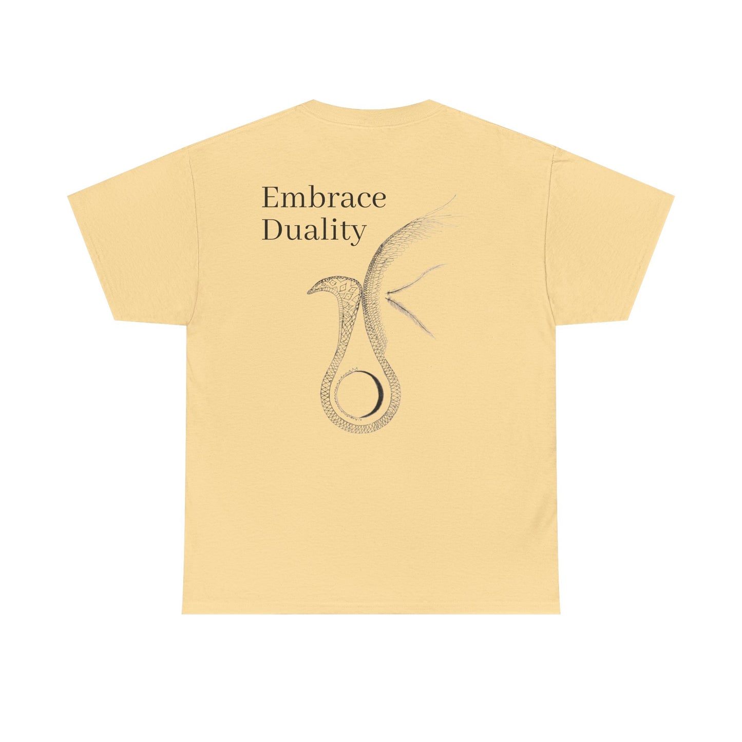 Embrace Duality" Unisex Heavy Cotton Tee.