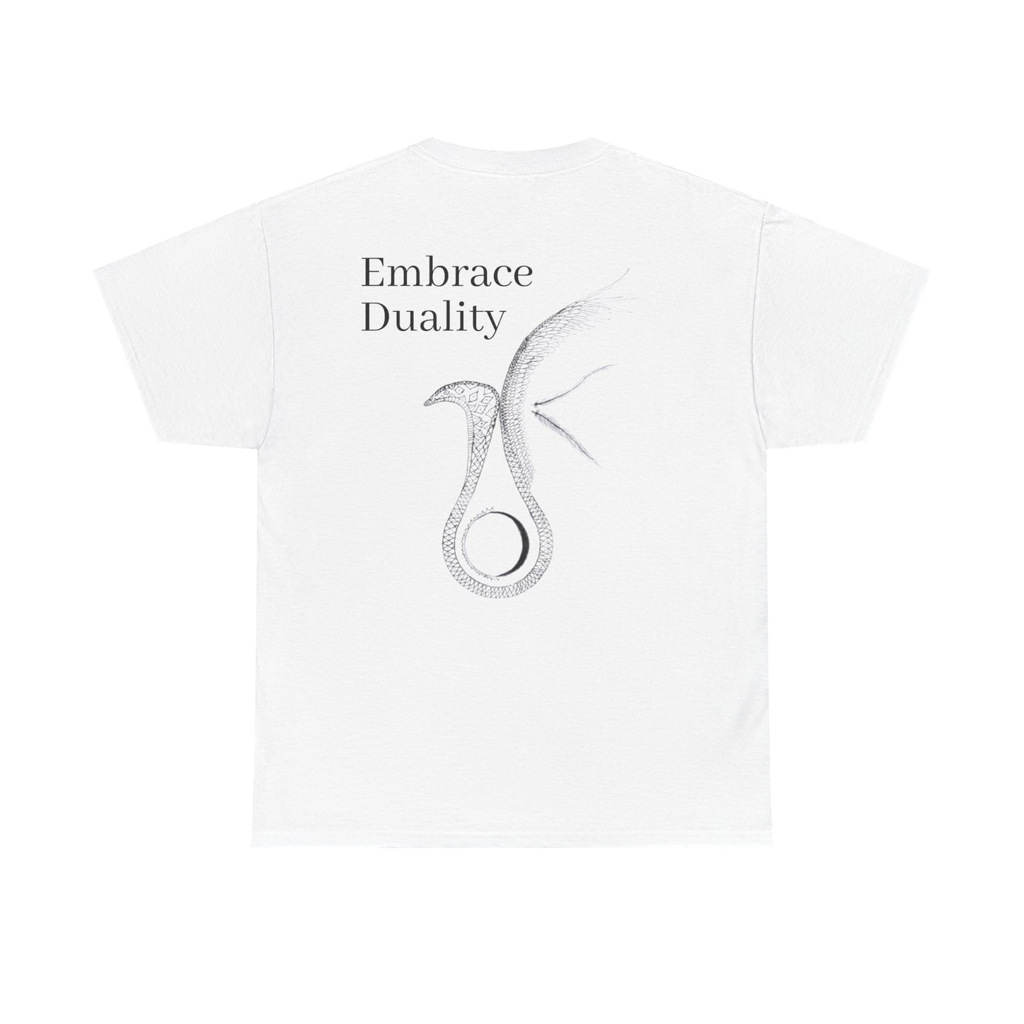 Embrace Duality" Unisex Heavy Cotton Tee.