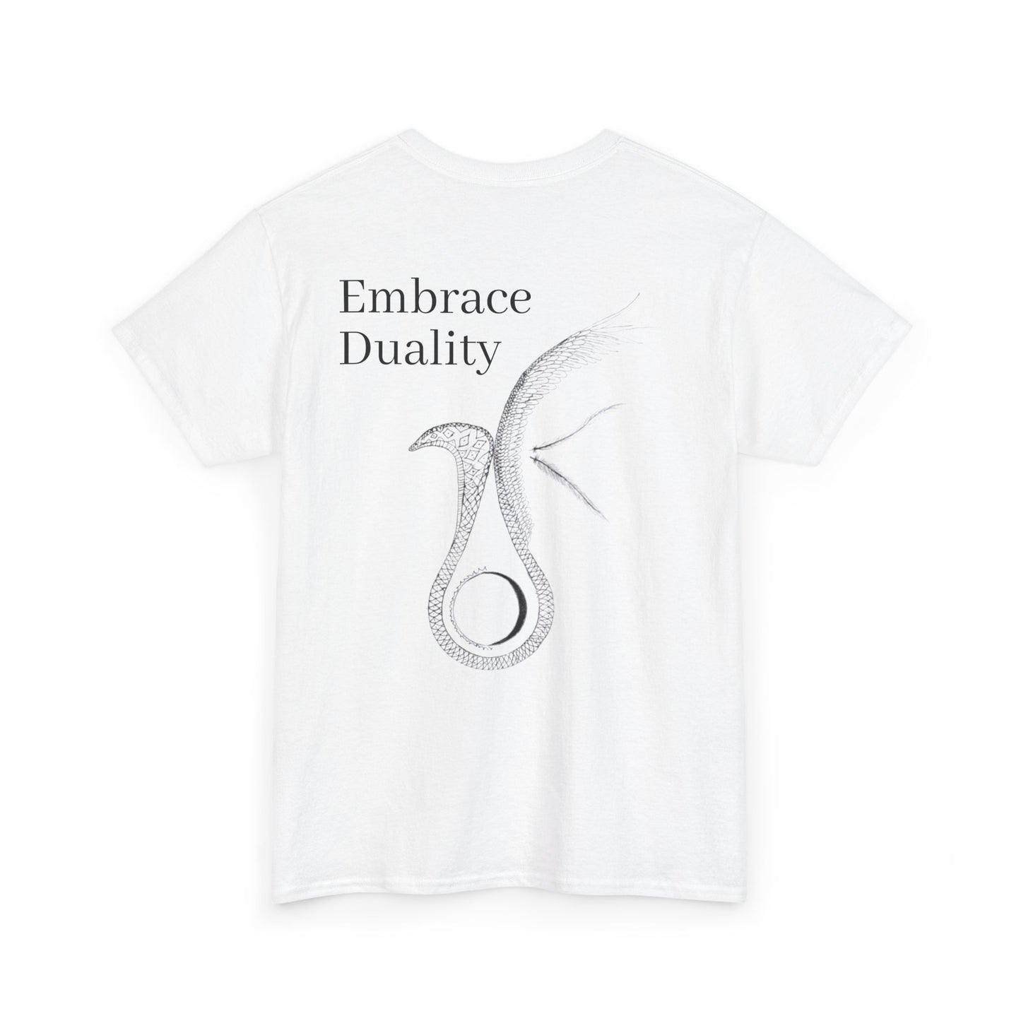 Embrace Duality" Unisex Heavy Cotton Tee.