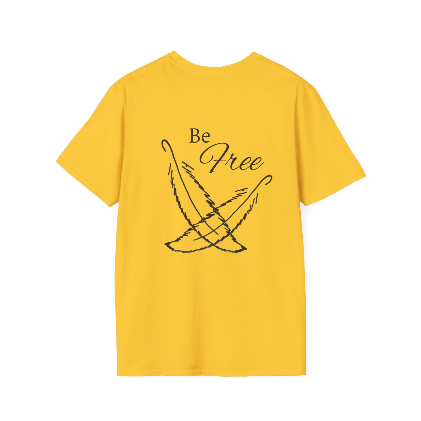 Feathers - "Be Free" Unisex Softstyle T-Shirt