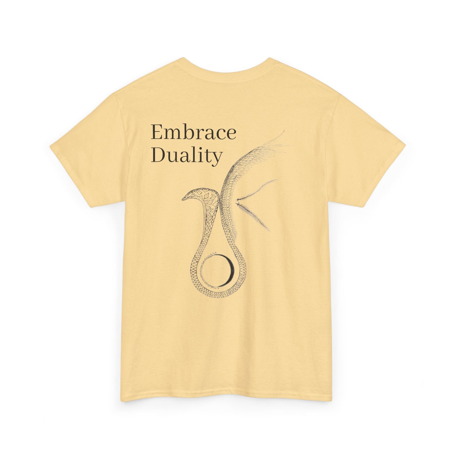 Embrace Duality" Unisex Heavy Cotton Tee.