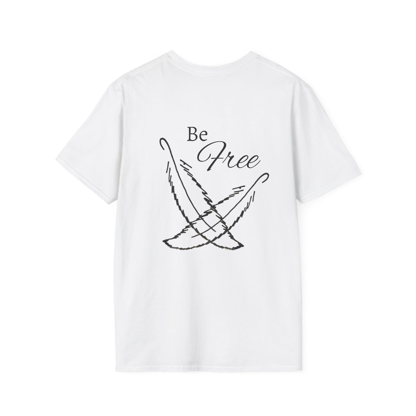 Feathers - "Be Free" Unisex Softstyle T-Shirt