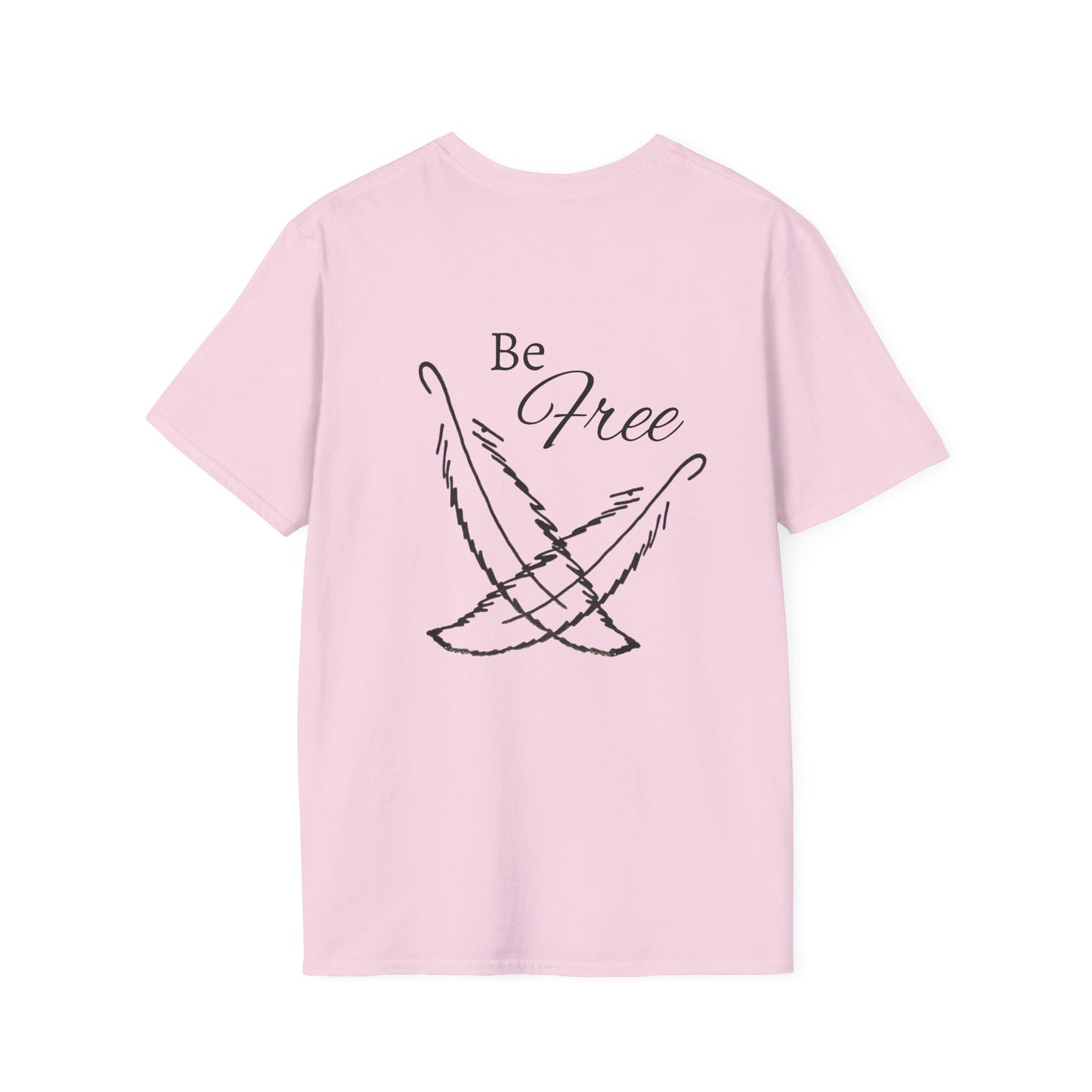 Feathers - "Be Free" Unisex Softstyle T-Shirt