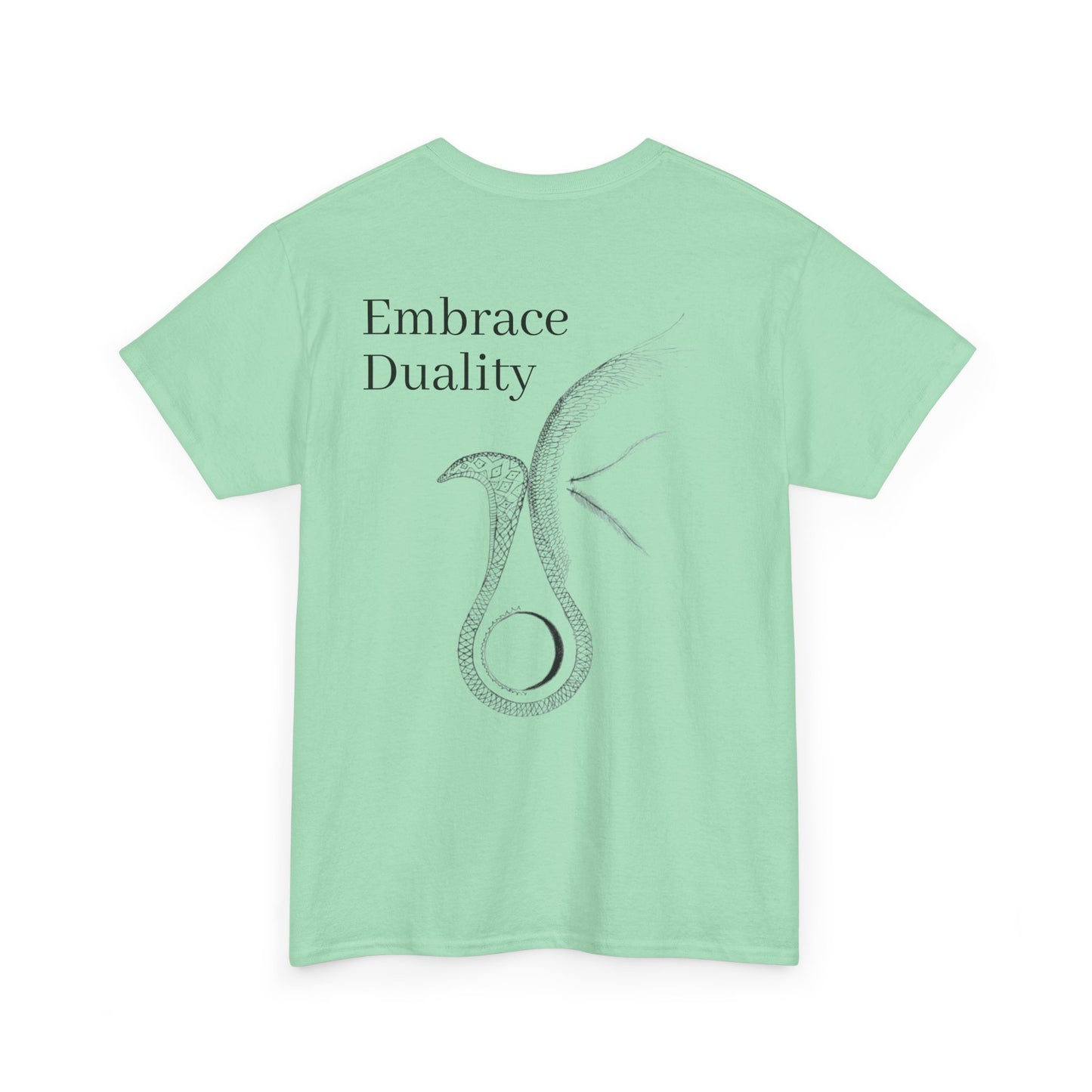 Embrace Duality" Unisex Heavy Cotton Tee.