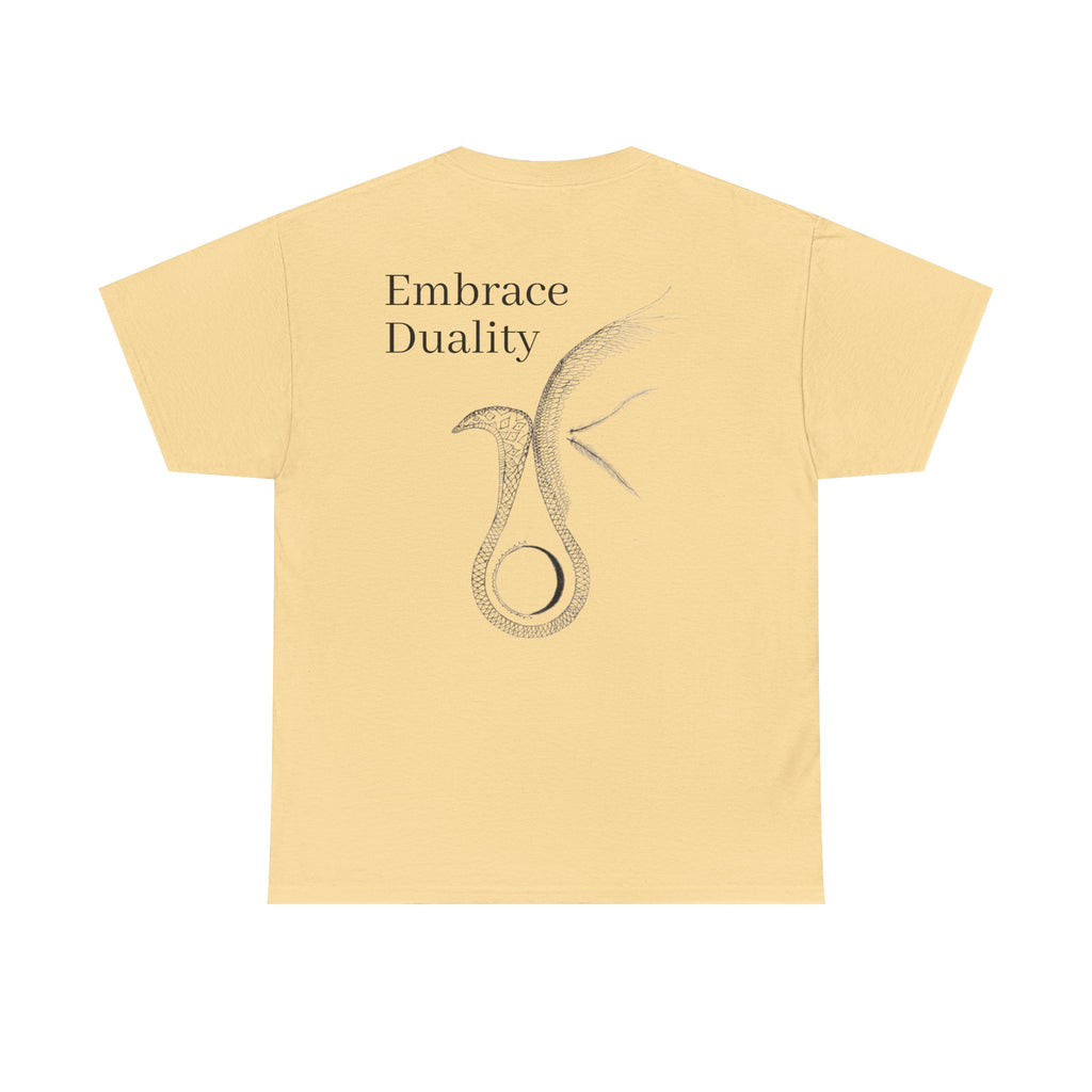 Embrace Duality" Unisex Heavy Cotton Tee.