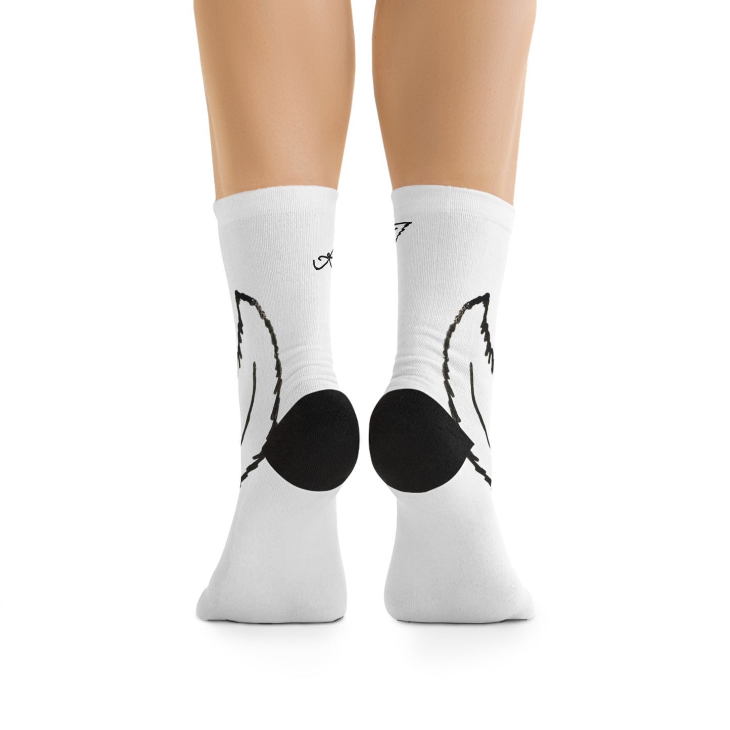 Feathers - mid sleeve socks