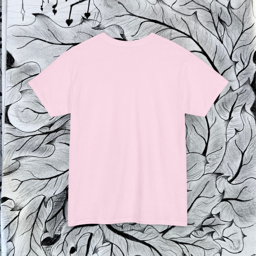 Heavy Cotton Tee with Embroidery Logo (white)