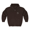 White Full-Zip Hoodie with Double k branding