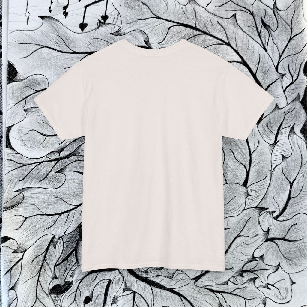 Heavy Cotton Tee with Embroidery Logo (white)