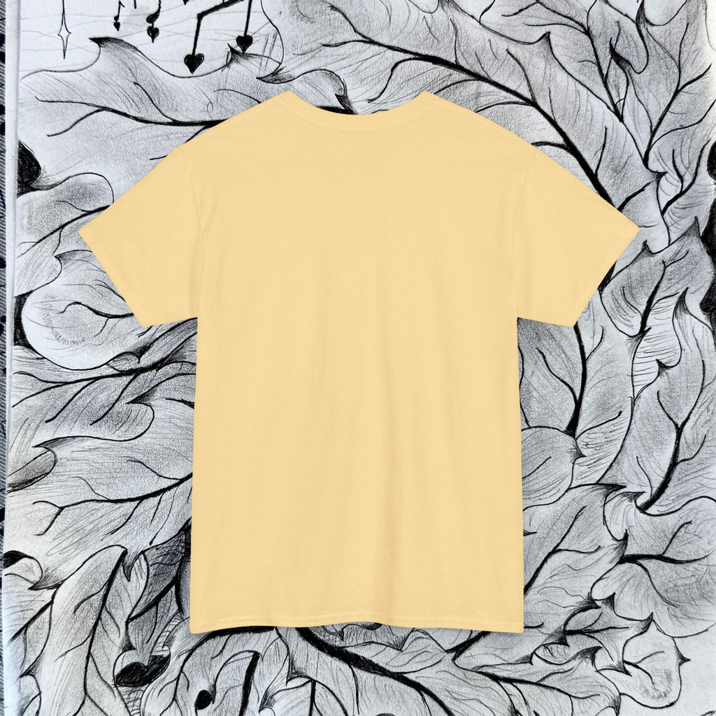 Heavy Cotton Tee with Embroidery Logo (white)