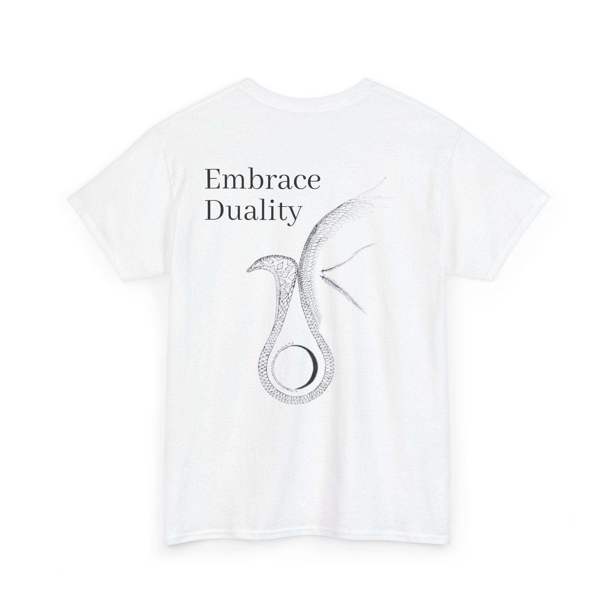 Embrace Duality" Unisex Heavy Cotton Tee.