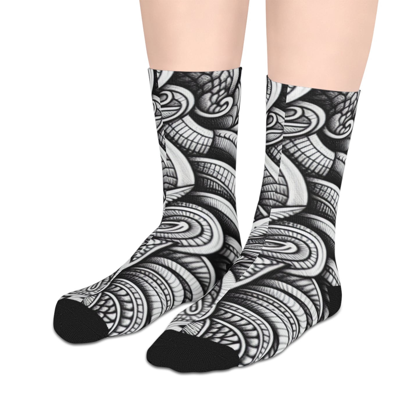 Scales - Cushioned Crew Socks