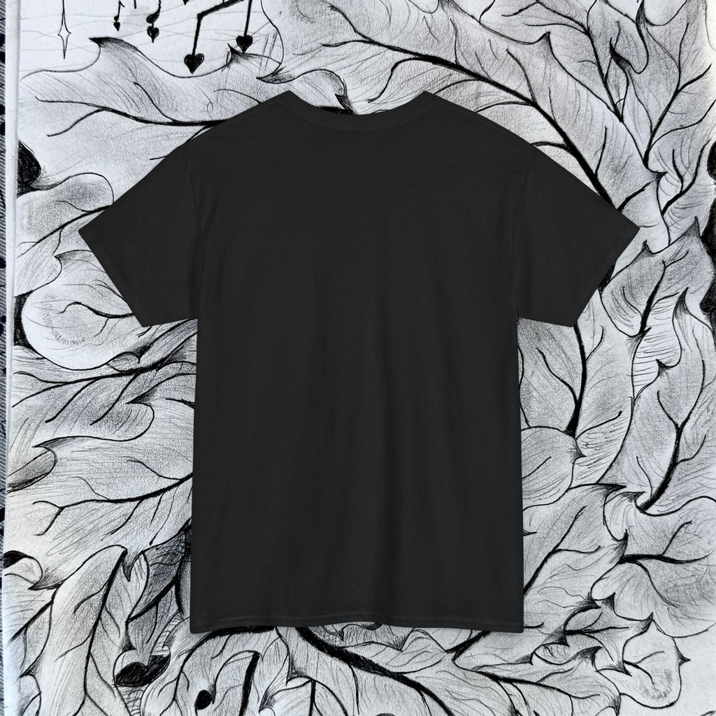 Heavy Cotton Tee with Embroidery Logo (white)