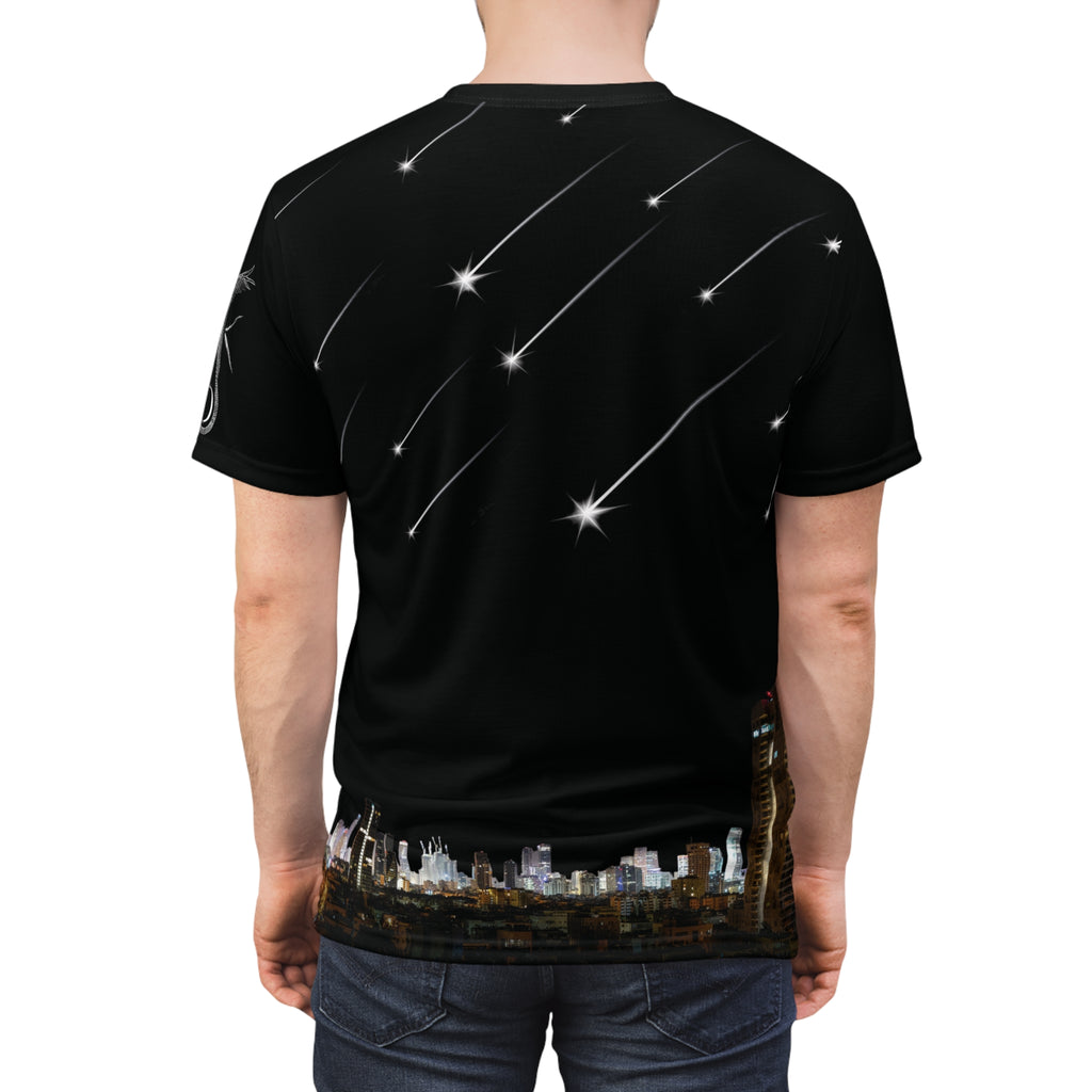 Stars Over Tel Aviv - Unisex Cut & Sew Tee