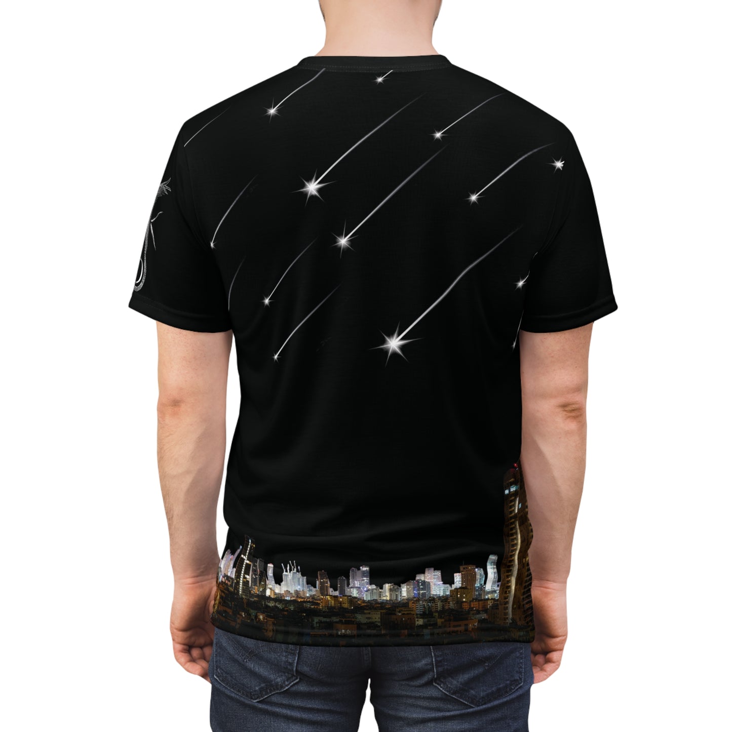 Stars Over Tel Aviv - Unisex Cut & Sew Tee