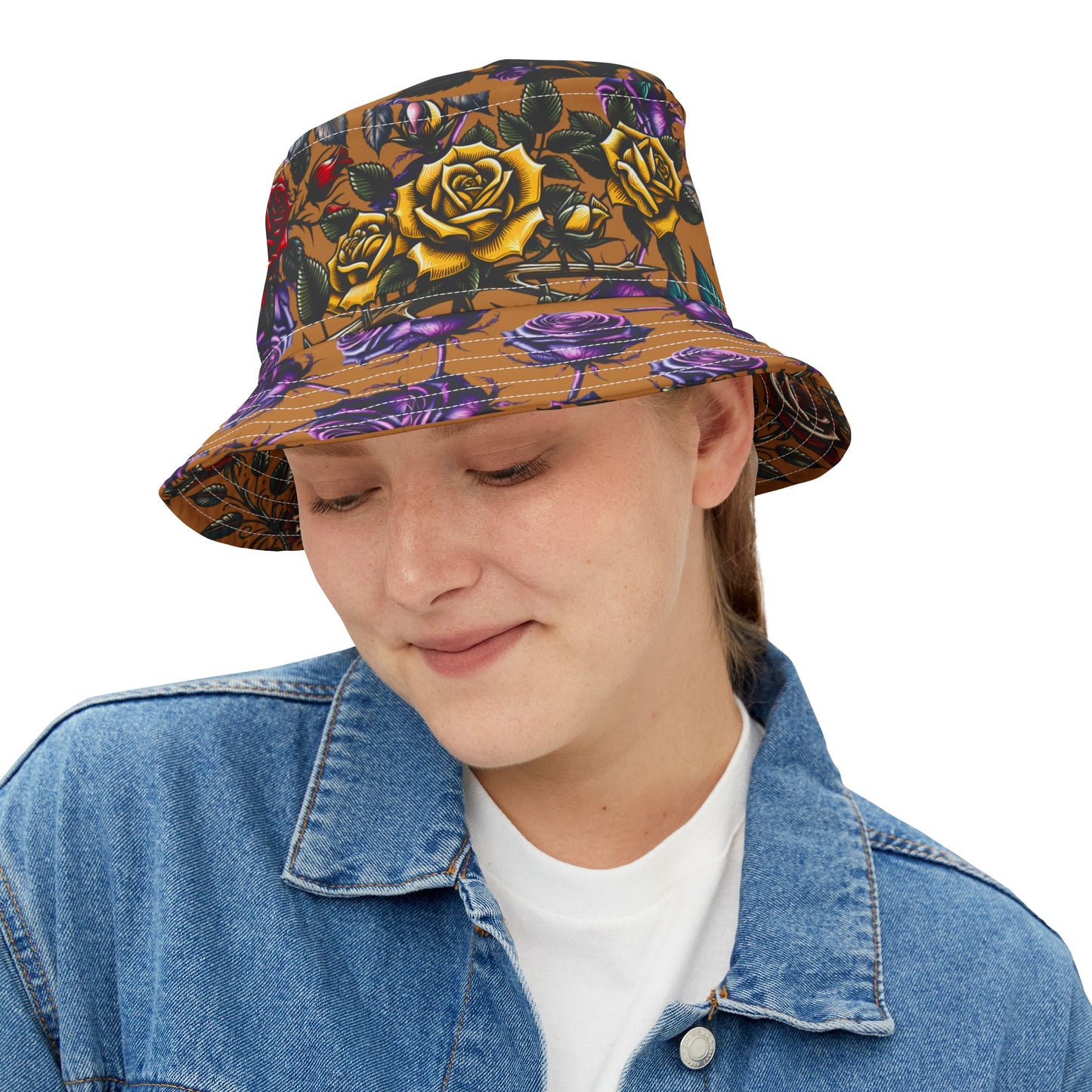 Vintage Floral Bucket Hat