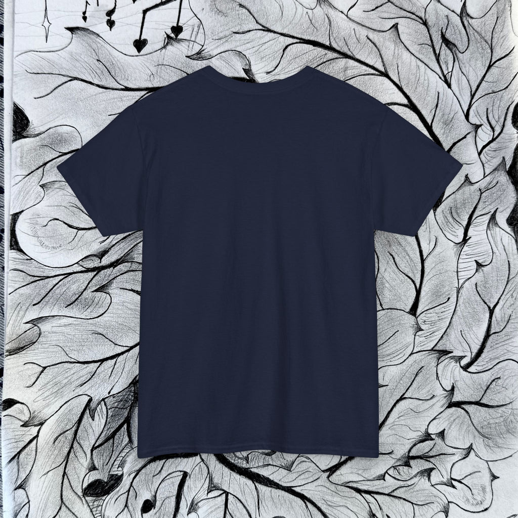 Heavy Cotton Tee with Embroidery Logo (white)