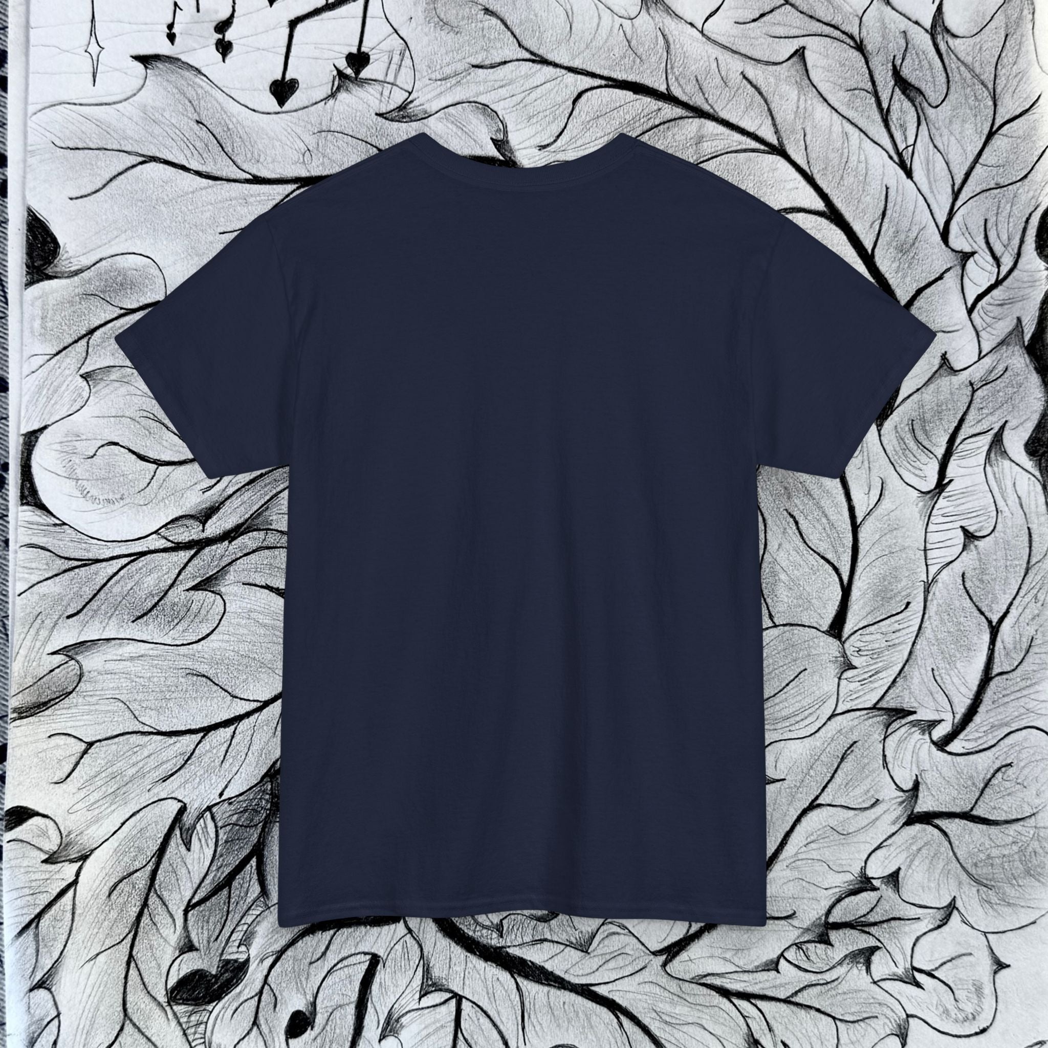 Heavy Cotton Tee with Embroidery Logo (white)