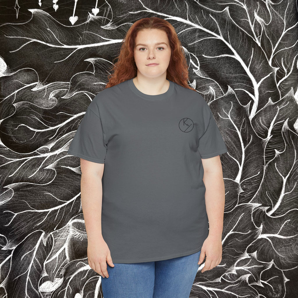 Heavy Cotton Tee with Embroidery Logo (black)