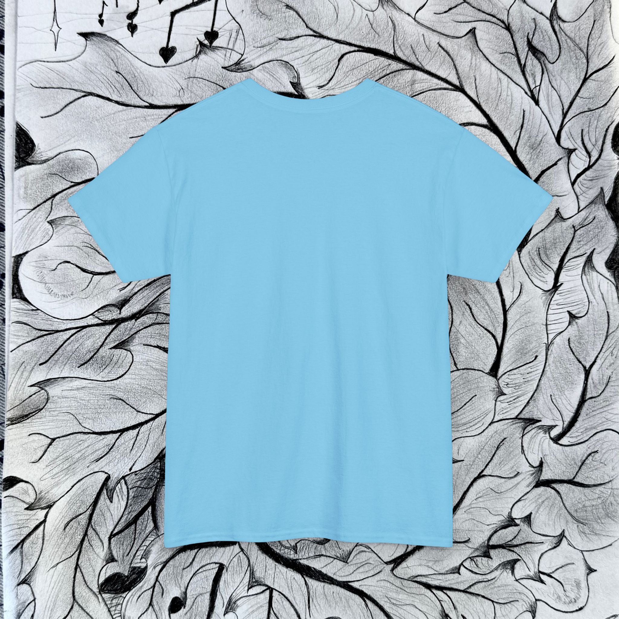 Heavy Cotton Tee with Embroidery Logo (white)
