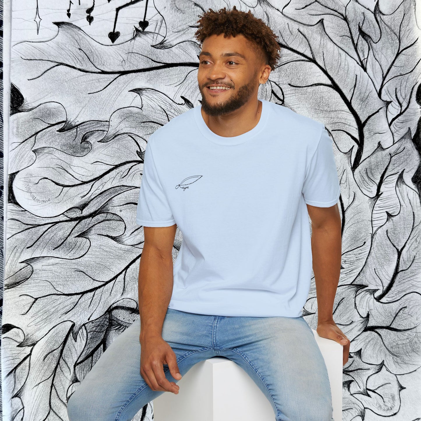 Feathers - "Be Free" Unisex Softstyle T-Shirt