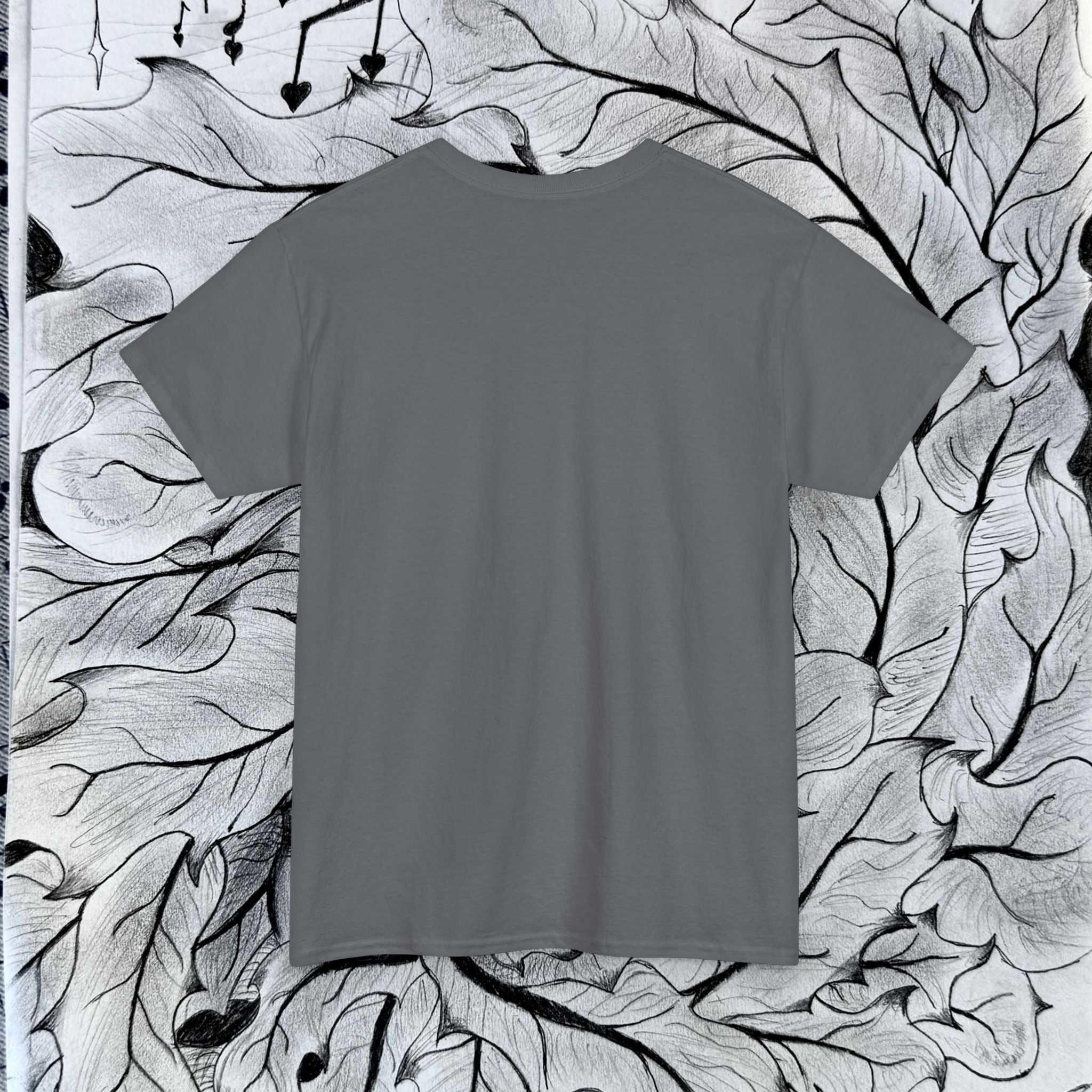 Heavy Cotton Tee with Embroidery Logo (white)