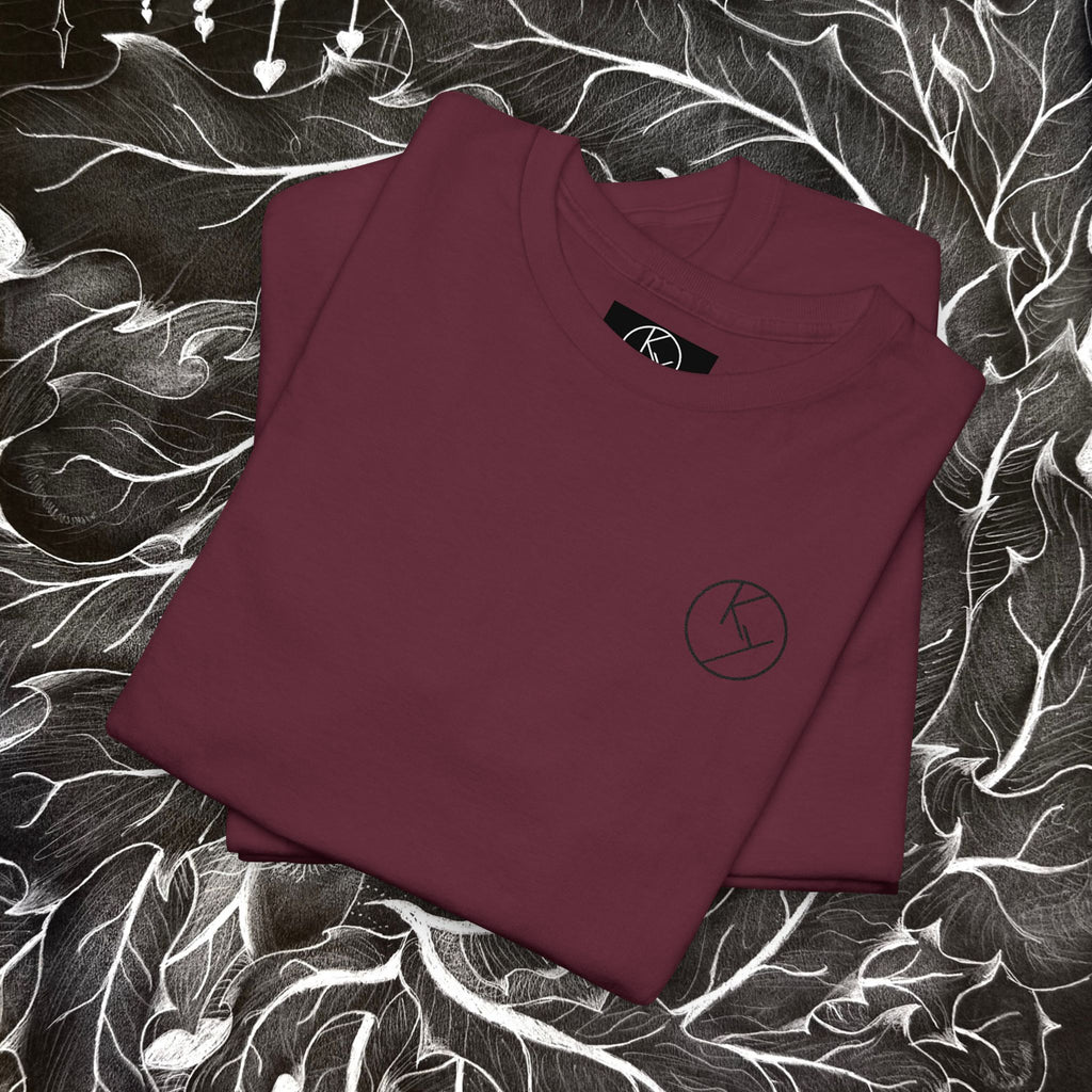 Heavy Cotton Tee with Embroidery Logo (black)