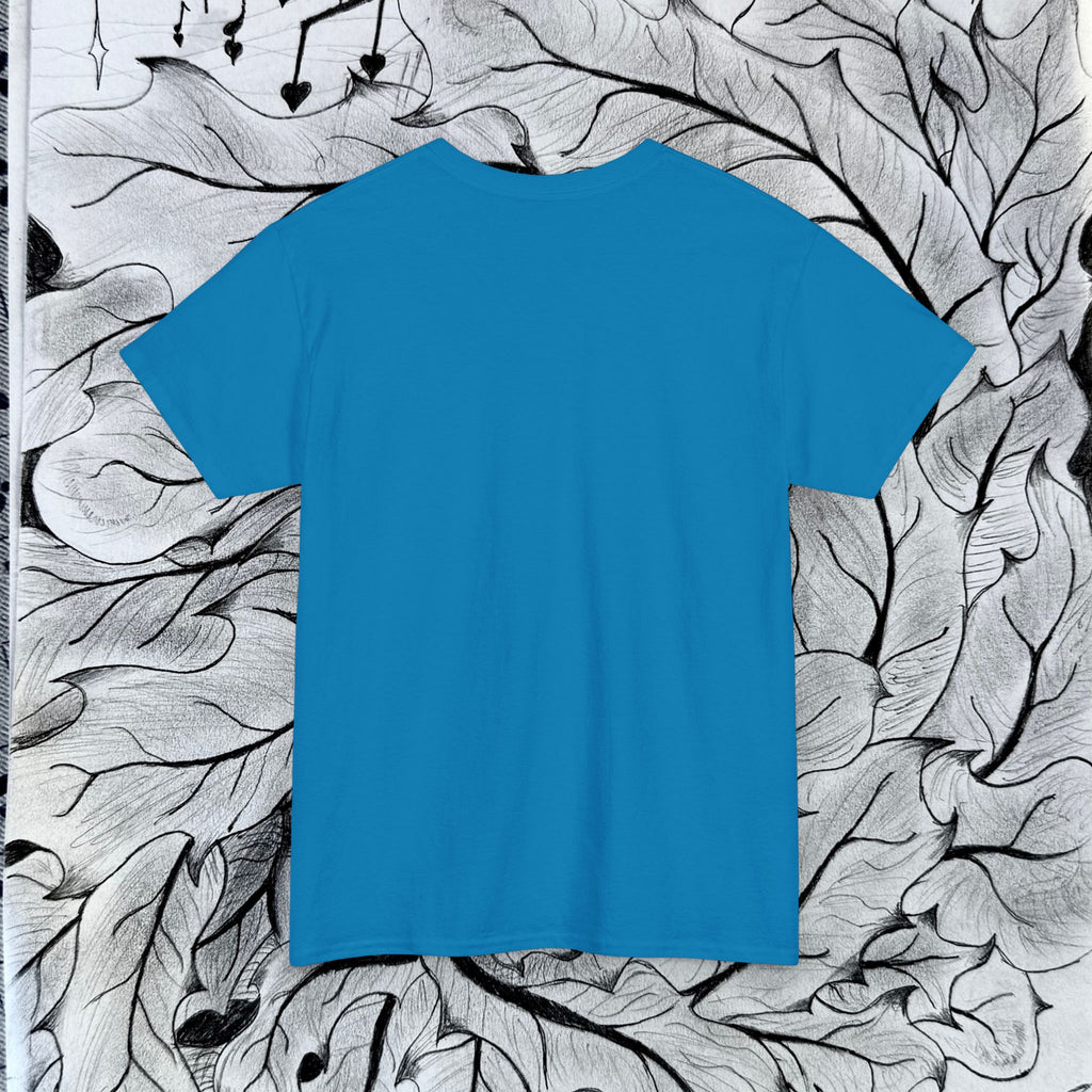Heavy Cotton Tee with Embroidery Logo (white)