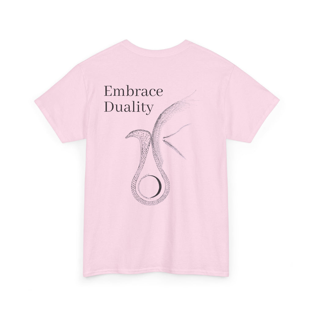Embrace Duality" Unisex Heavy Cotton Tee.