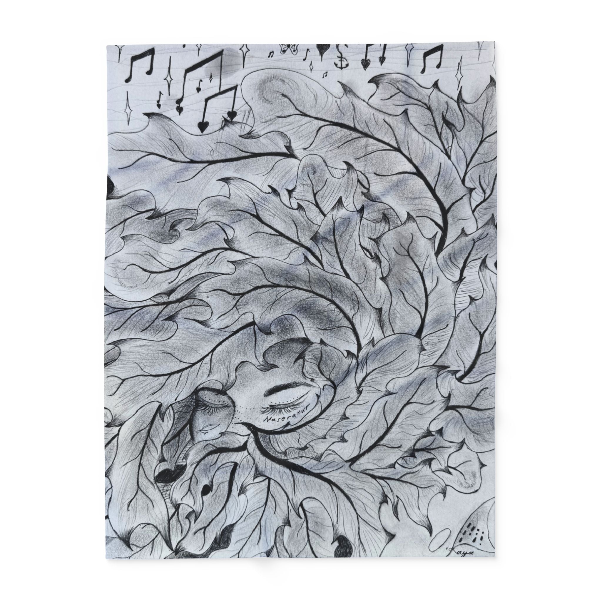 Feathers - Arctic Fleece Blanket