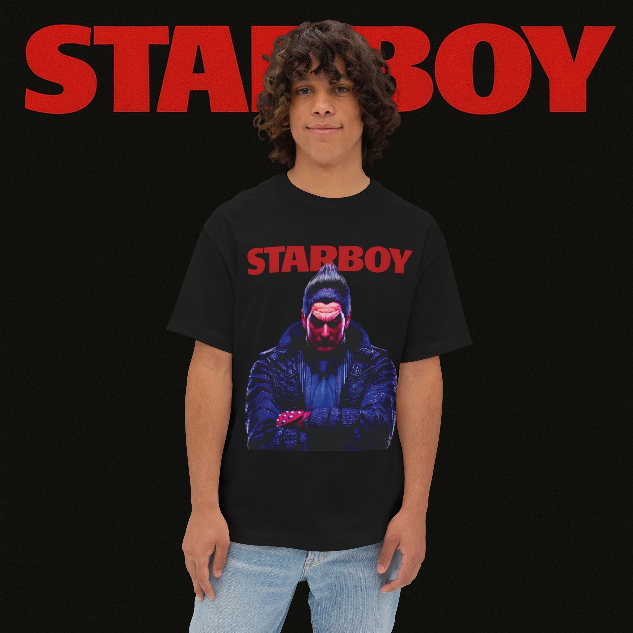 Starboy Kazuya Mishima (adept) - Unisex Oversized Boxy Tee.