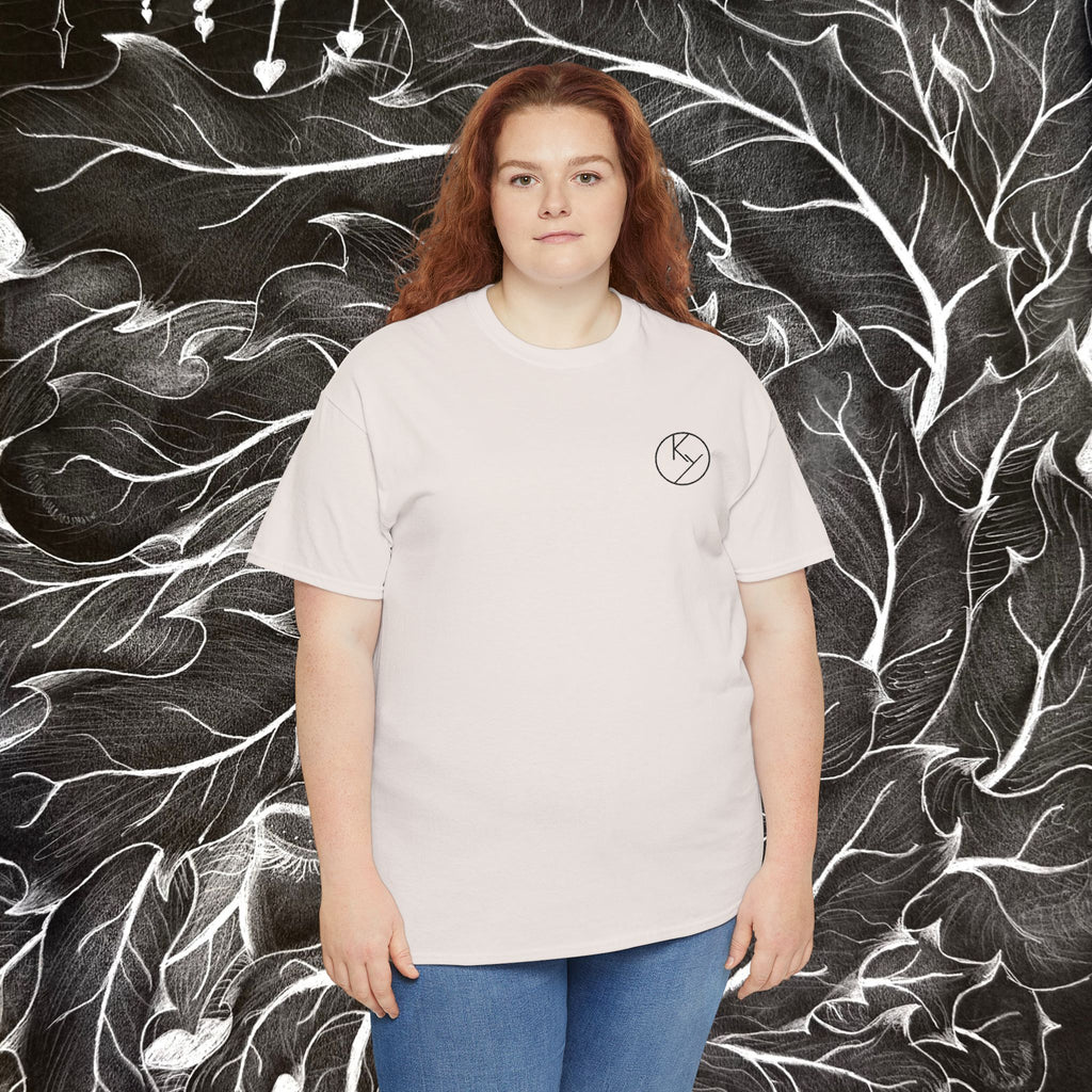 Heavy Cotton Tee with Embroidery Logo (black)