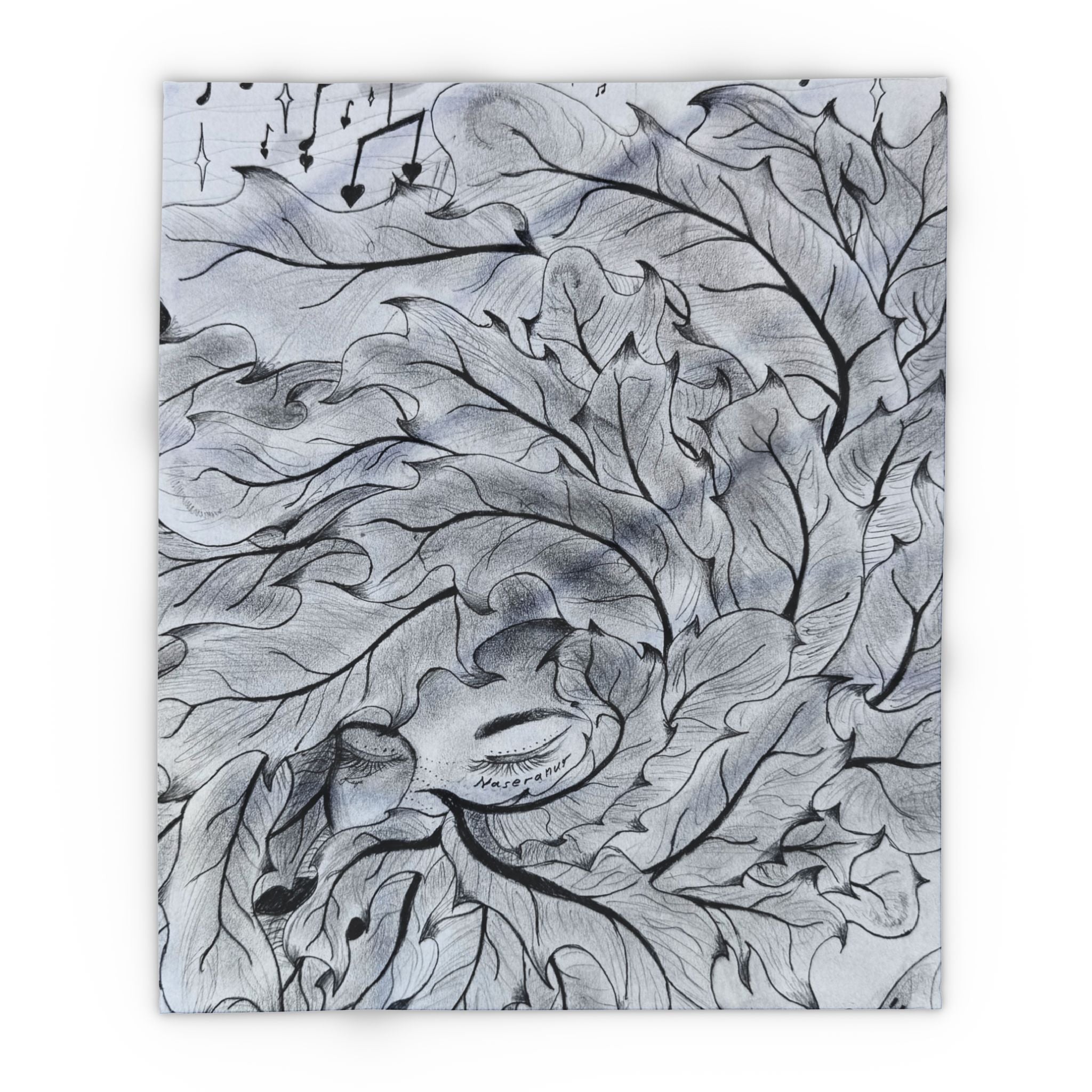 Feathers - Arctic Fleece Blanket