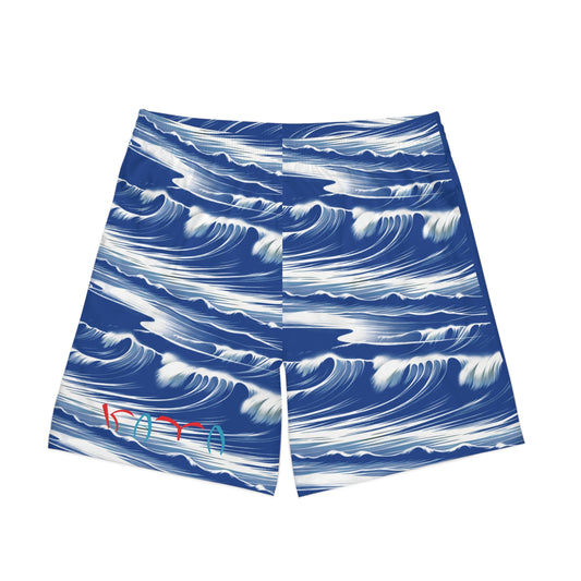 Waves - Men's Elastic Beach Shorts