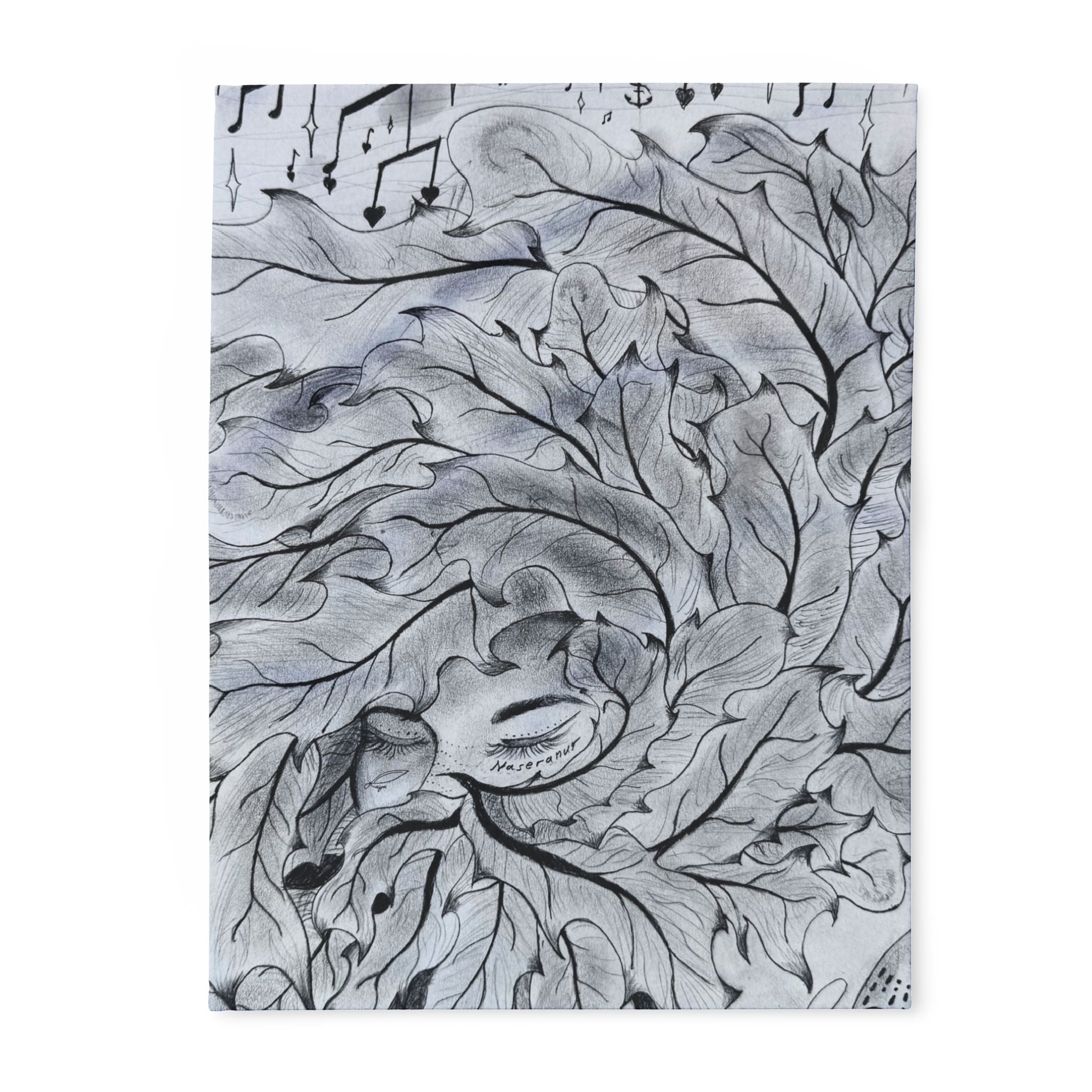 Feathers - Arctic Fleece Blanket