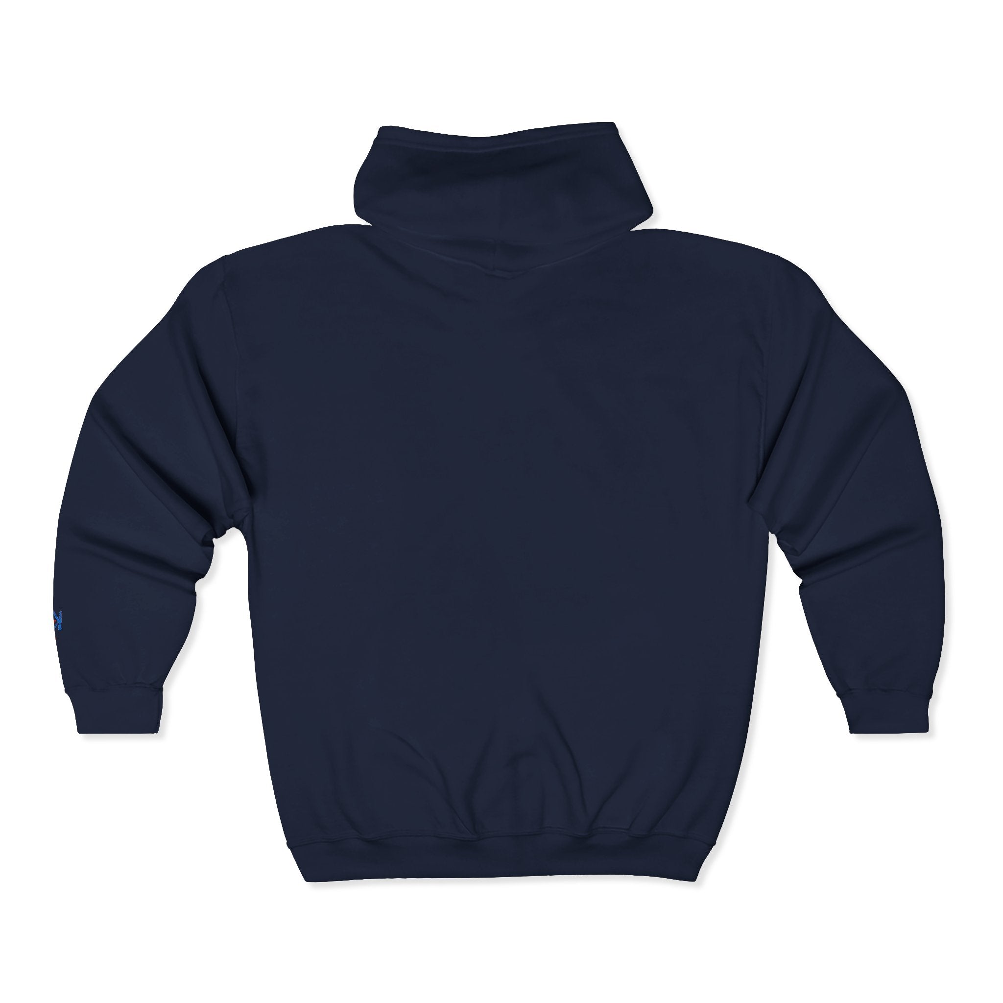 White Full-Zip Hoodie with Double k branding