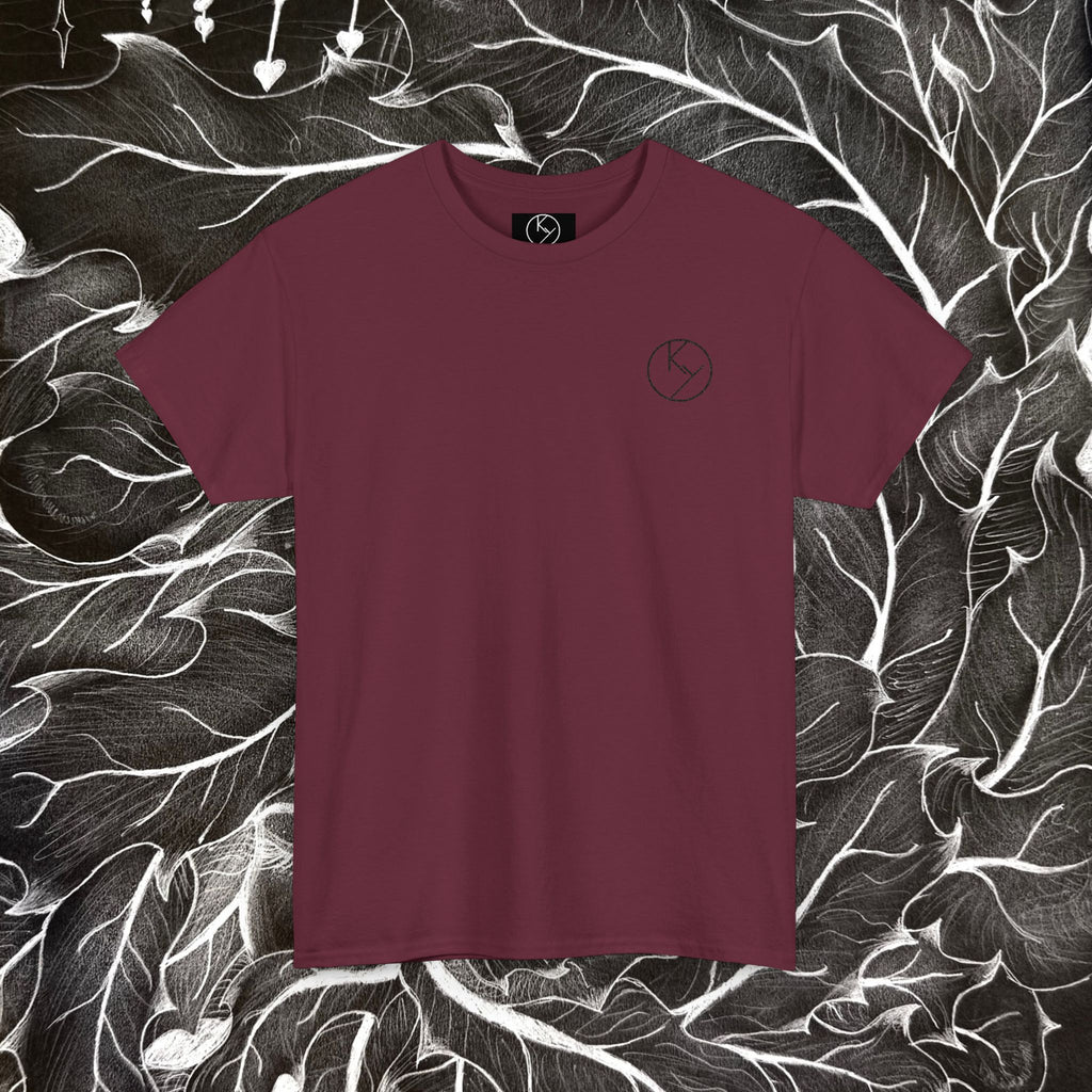 Heavy Cotton Tee with Embroidery Logo (black)